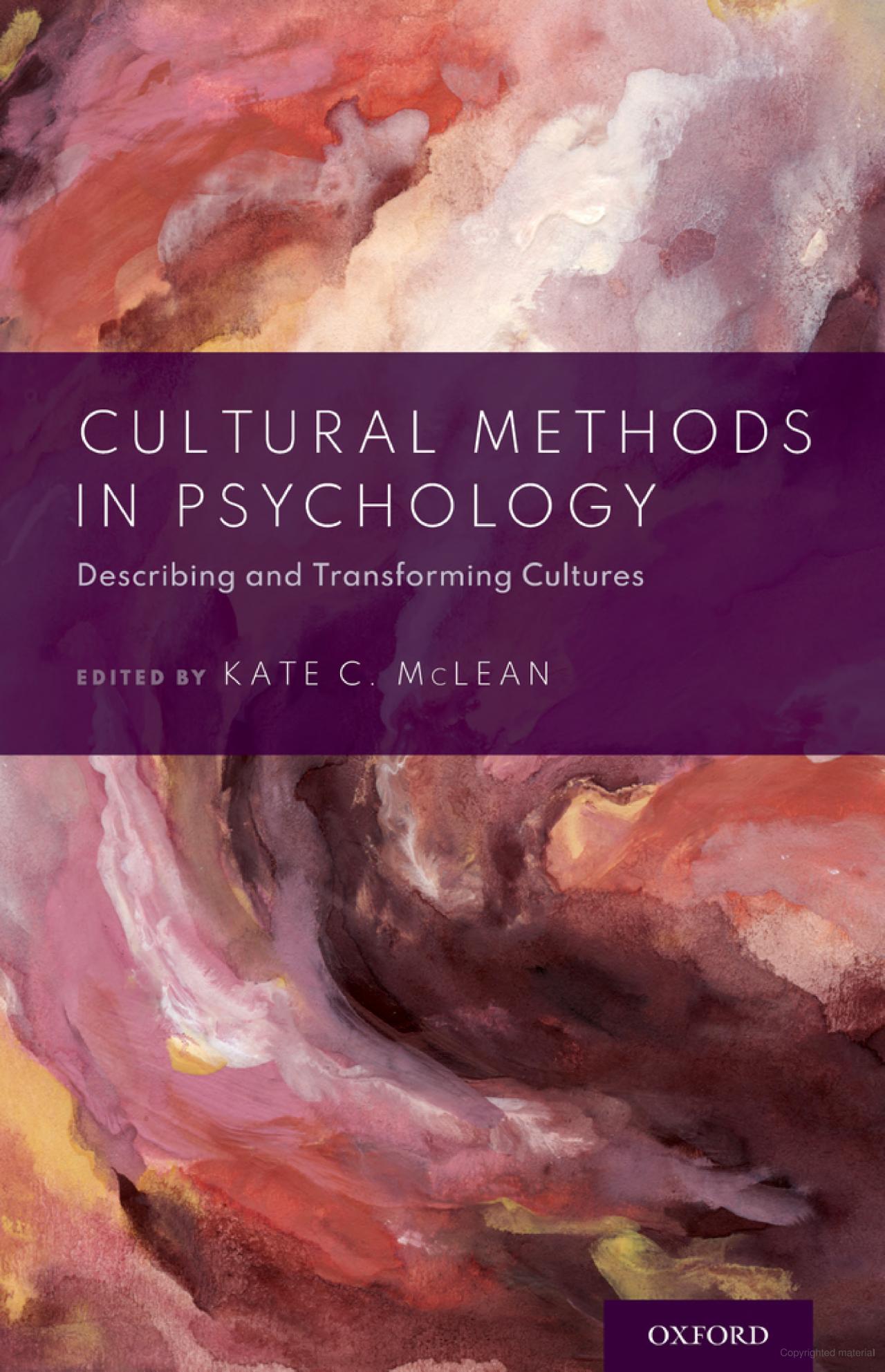 Cultural Methods in Psychology text